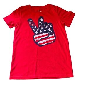 🍁 BUNDLE ONLY - 5/$15  Epic Threads Americana Peace Short Sleeve T-Shirt